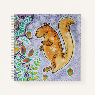 Happy Squirrel Sketchpad Notebook
