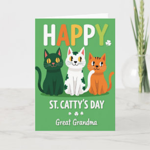 Happy St Cattys Day Great Grandma Card