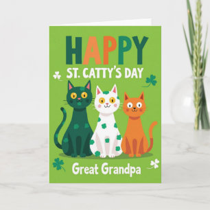 Happy St Cattys Day Great Grandpa Card
