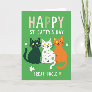 Happy St Cattys Day Great Uncle Card