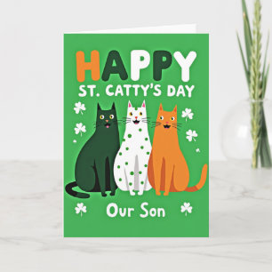 Happy St Cattys Day Son Card