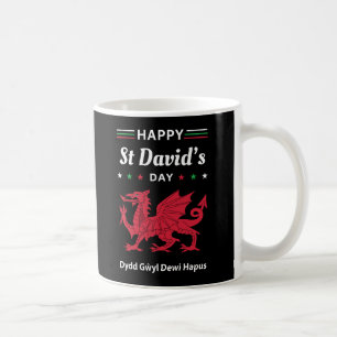 Happy St David's Day Dydd Gŵyl Dewi Hapus 3 Coffee Mug