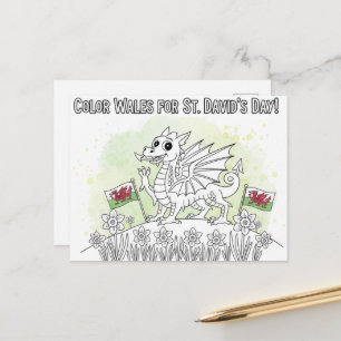 Happy St. David's Day Postcard