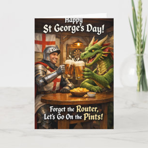 Happy St George's Day night and Dragon Card