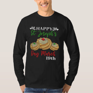Happy St Joseph s Day March 19th Saint Joseph Zepp T-Shirt