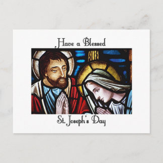 Happy St. Joseph's Day Postcard