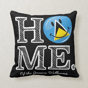 Happy St. Lucian Flag House Warmer Cushion