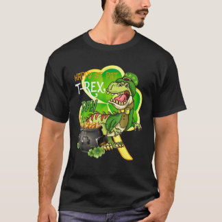 Happy St. Pat Rex Day Cute St. Patrick's Gift T-Shirt