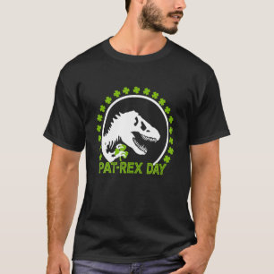 Happy St Pat-Rex Day St Patrick Patrex Dinosaur T-Shirt