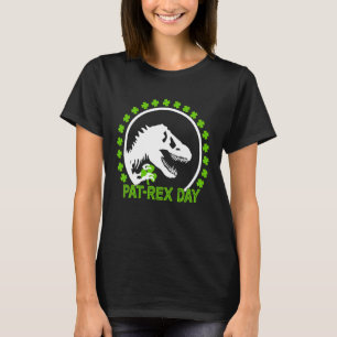 Happy St Pat Rex Day St Patrick Patrex Dinosaur T-Shirt