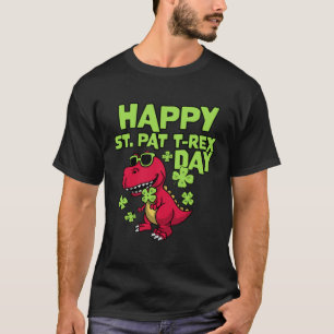 Happy St Pat Rex Day  St Patrick s Day Rex Dino T-Shirt