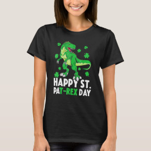 Happy St Pat Rex Dinosaur Saint Patrick's Day For  T-Shirt