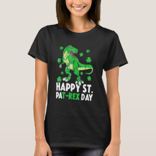 Happy St Pat Rex Dinosaur Saint Patrick's Day For T-Shirt