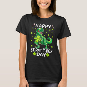 Happy St Pat Rex Dinosaur Saint Patrick's Day For T-Shirt