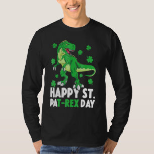 Happy St PaT Rex Dinosaur Saint Patrick's Day For T-Shirt