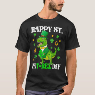 Happy St PaT Rex Dinosaur Saint Patrick's Day For  T-Shirt