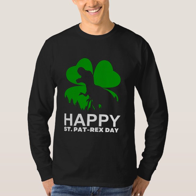 Happy St Pat Rex T-Shirt (Front)