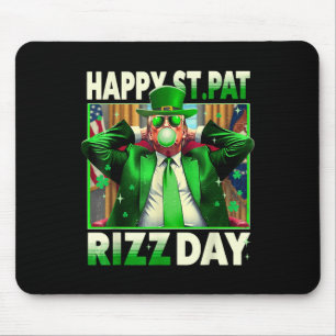 Happy St Pat Rizz Day Trump Funny St. Patricks Mouse Pad