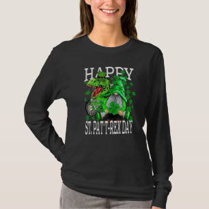 Happy St Pat T Rex Day Dinosaur Gnomes St Patrick' T-Shirt