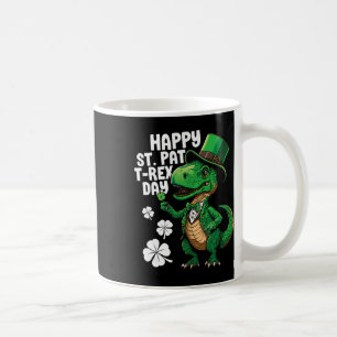 Happy St Pat T-rex Day St Patricks Day Dinosaur Di Coffee Mug