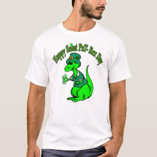 Happy St Pat T-Rex Saint Patrick's Day Dinosaur T- T-Shirt