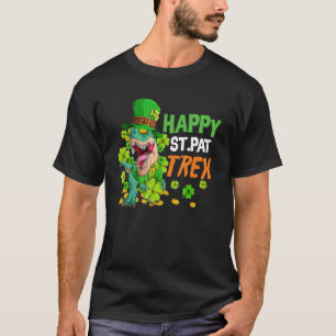 Happy St Pat T-Rex Saint Patrick's Day Dinosaur To T-Shirt