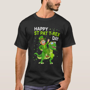Happy St Pat Trex Day Dino Kids Toddler Boys St Pa T-Shirt