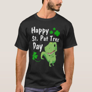 Happy St Pat Trex Day Dino St Patrick's Day Kids T T-Shirt