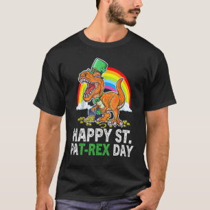 Happy St Pat Trex Day Dino St Patricks Day Toddle T-Shirt