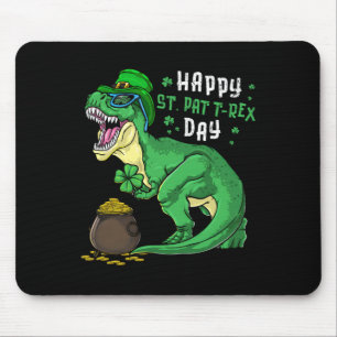 Happy St Pat Trex Day Dino St Patricks Day Toddler Mouse Pad