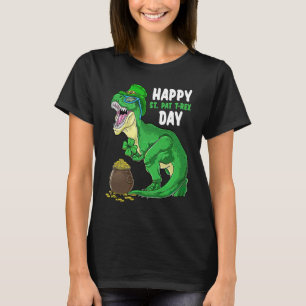 Happy St Pat Trex Day Dino St Patricks Day Toddler T-Shirt