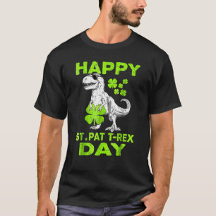 Happy St Pat Trex Day Dino St Patricks Day Toddler T-Shirt