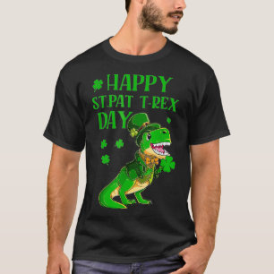 Happy St Pat Trex Day Dino St Patricks Day Toddler T-Shirt