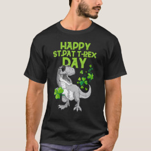 Happy St Pat Trex Day Dino St Patricks Day Toddler T-Shirt