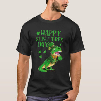 Happy St Pat Trex Day Dino St Patricks Day Toddler T-Shirt