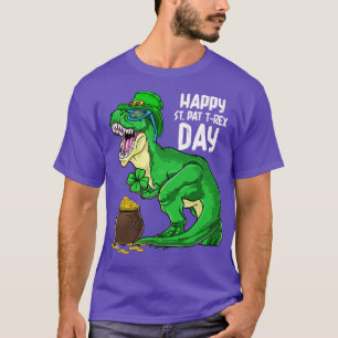 Happy St Pat Trex Day Dino St Patricks Day Toddler T-Shirt