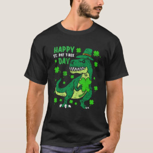 Happy St Pat Trex Day Dino St Patricks Day Toddler T-Shirt