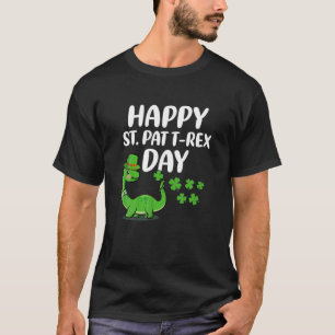 Happy St. Pat Trex Day Dinosaur St. Patrick's Day T-Shirt