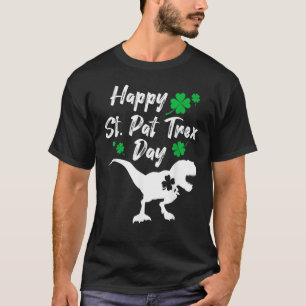 Happy St Pat Trex Day Dinosaur St Patrick's Day T-Shirt