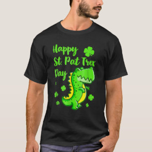 Happy St Pat Trex Day Dinosaur St Patricks Day Tod T-Shirt