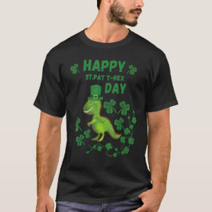 Happy St Pat Trex Day Dinosaur St Patricks Day Tod T-Shirt