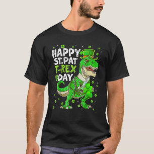 Happy St Pat Trex Day Dinosaur St Patricks Day Tod T-Shirt