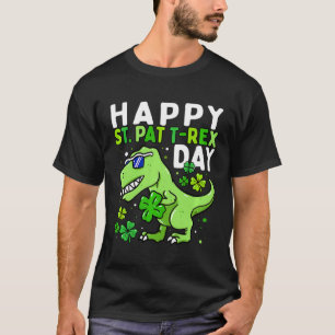 Happy St Pat Trex Day Dinosaur St Patricks Day Tod T-Shirt