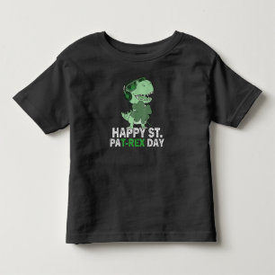 Happy St Pat Trex Day Dinosaur Toddler St Patricks T-Shirt