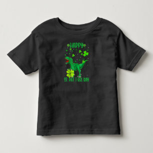 Happy St Pat Trex Day Dinosaur Toddler St Patricks T-Shirt
