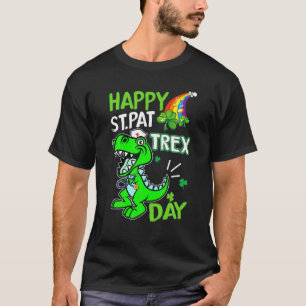 Happy St. Pat Trex Day Nurse Dinosaur Patrick's Da T-Shirt