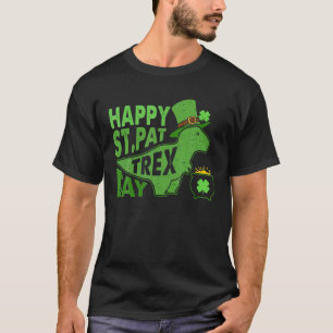 Happy St Pat-Trex Day Saint Patrick Dinosaur Boys T-Shirt