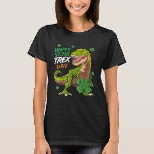 Happy St Pat TREX Day St Patrick's Day Boys Girls  T-Shirt