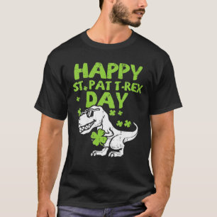 Happy St. Pat Trex Day, St Patrick's Day Cute Dino T-Shirt