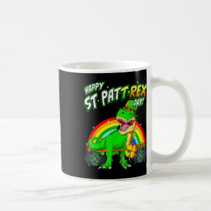 Happy St Pat Trex Day St Patricks Day Cute Dinosau Coffee Mug